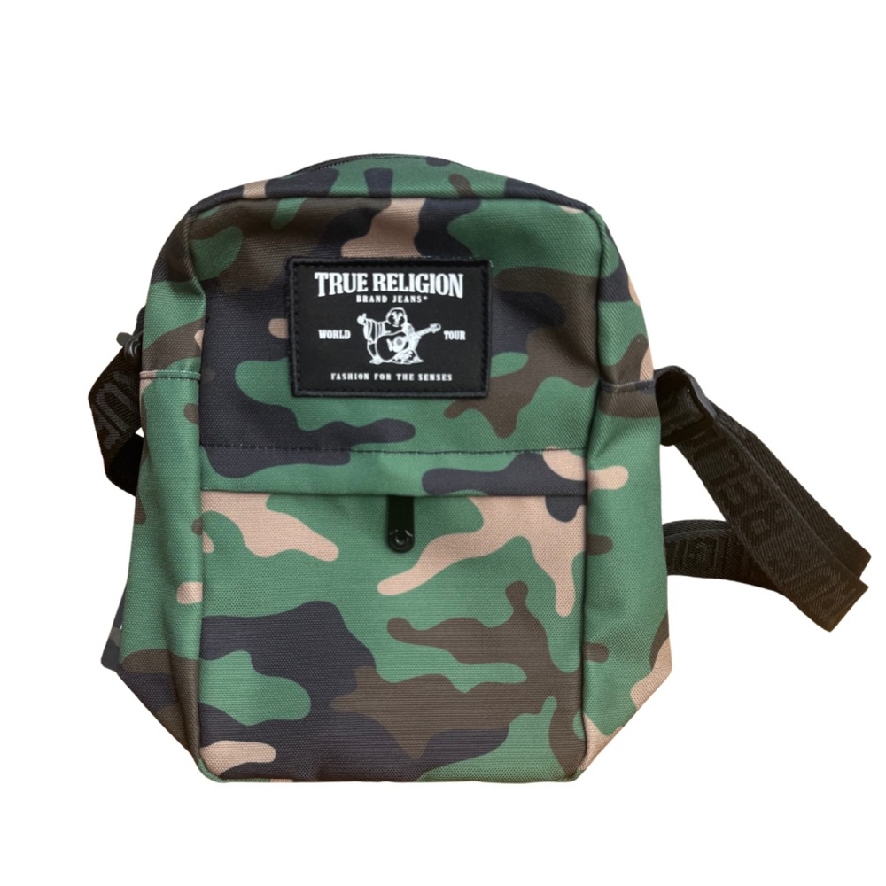 True Religion Green Camouflage Shoulder Bag